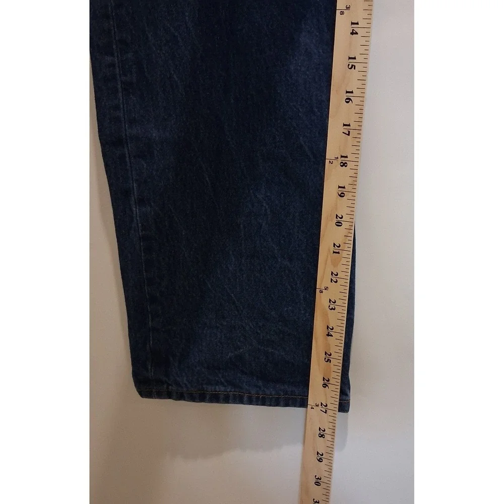 Levis 501 0000 Mens 40x32 Original Rigid Straight Fit Denim Jeans Dark Wash 2010